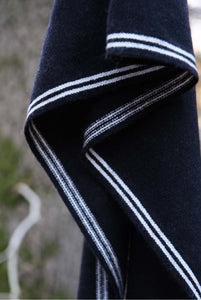 Oats & Rice Bronte Ebony Black Cashmere Scarf OR25-NS01