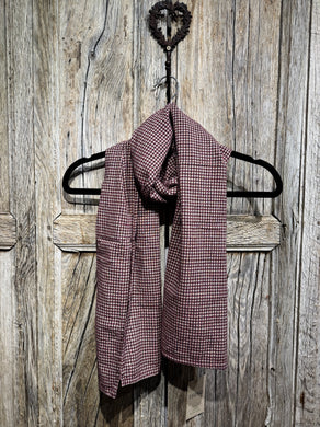 THING Mini Check Wine Scarf 7087 AW25