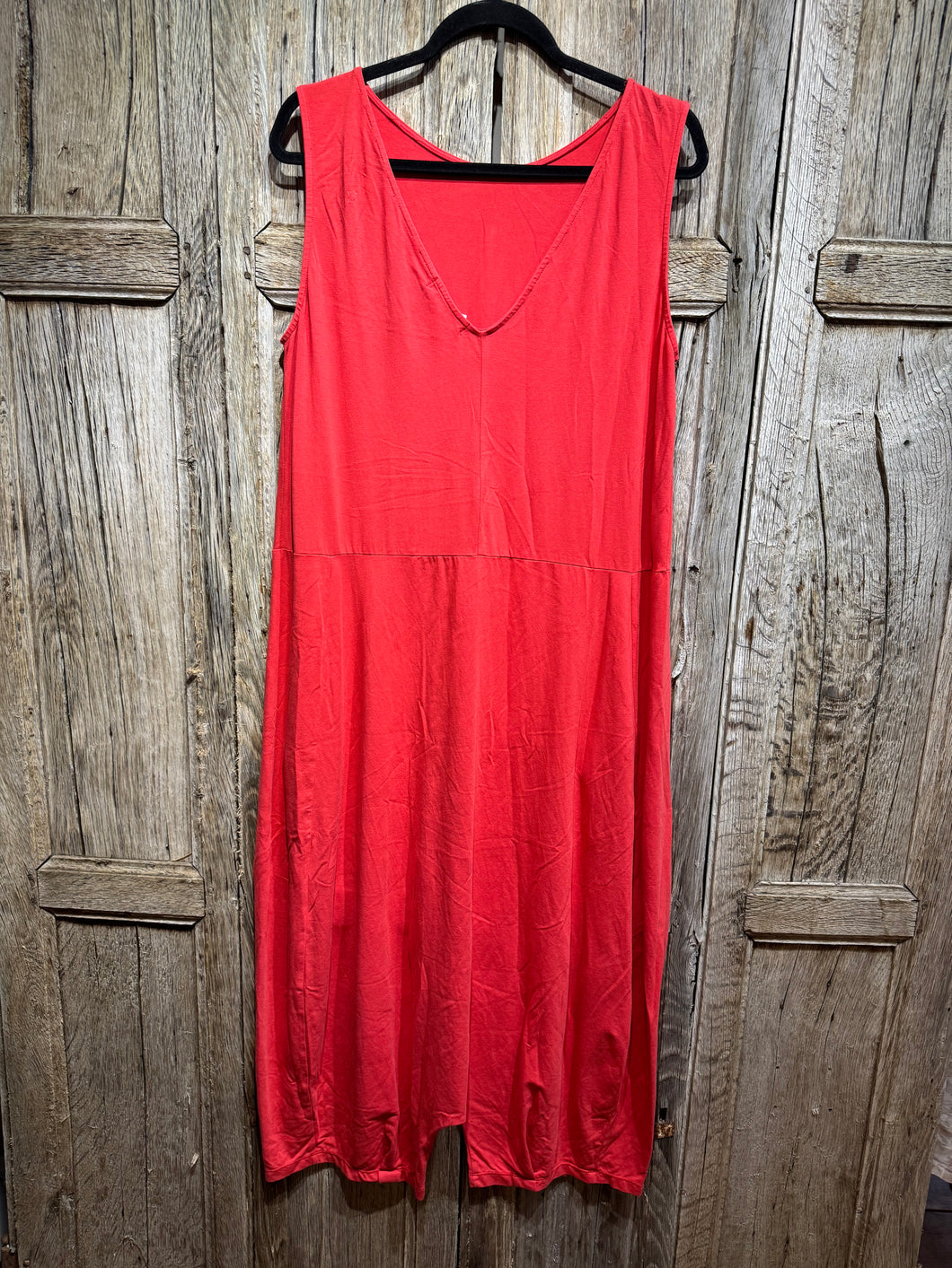 Preloved Mama b Red Jersey Cotton Jumpsuit