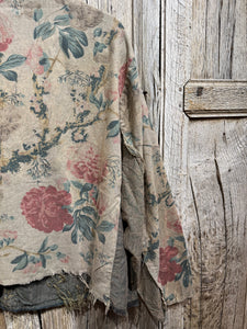 JLS Double Breasted Cotton Floral Jacket 1111