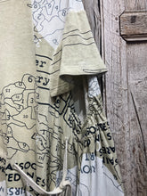 Preloved RUNDHOLZ Pistachio Map Print Oversize Tunic