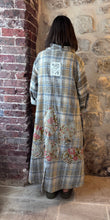 JLS Blue Check Wool Coat D5119