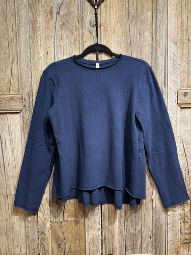 Knit Knit Cotton Mix Jumper K54 Navy AW24