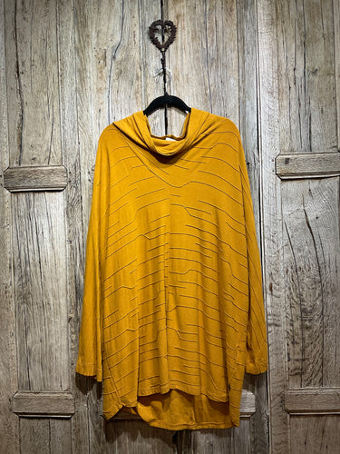 Preloved OSKA Mustard Jersey Top