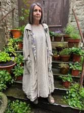 JLS Button Up Reversible Beige Long Duster Dress Coat D39