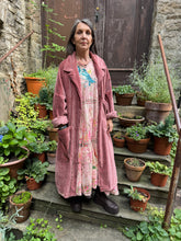 JLS Rose Pink Velvet Coat D49E