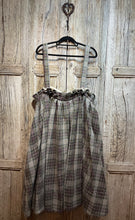 Preloved Cabbages and Roses Check Wool Pinafore