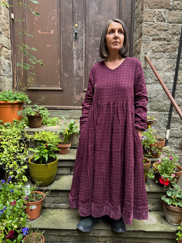 Ewa I Walla Gry Linen Dress 55929 AW25
