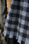 Oats & Rice Distressed Gingham Cashmere Scarf OR23-SO4G