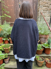Gallego Desportes Washed Wool Navy Jumper 10422 AW26
