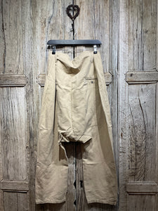 Preloved Twill Cotton Sand Low Rise Trousers