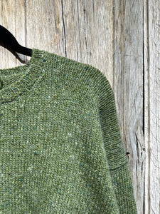 Handknits by ME Moss Crop Wool and Mohair Jumper