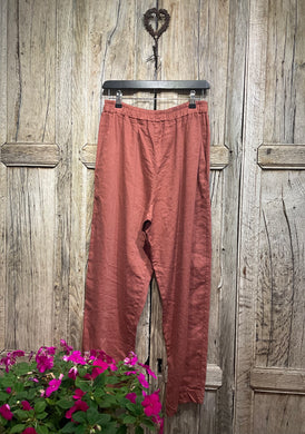 Preloved MAMA B Rust Linen Trousers