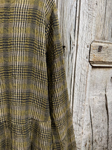 THING Ochre Check Dress 7098 AW25
