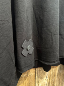 Plü Black Wide Short Sweater One Size 2105 AW25