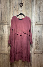 Preloved Ewa I Walla Plum Linen Dress
