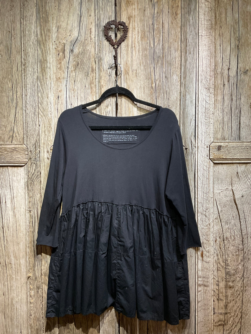 Preloved Black Smock Top