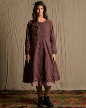 Ewa i Walla Dark Mauve Filippa Dress AW23 55807