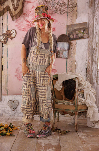 Magnolia Pearl Patchwork Frankie Overalls 162