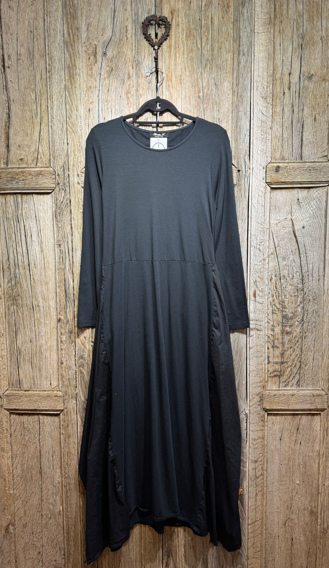 Preloved Mama b Black Jersey & Cotton Dress