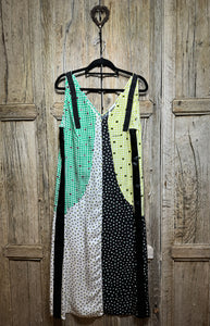 Preloved Bimb a Lola Green Pattern Dress
