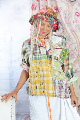 Magnolia Pearl Preloved Pullover in Madras Rainbow1512
