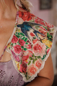 Magnolia Pearl MP Love Co. Floral Appliqué Hannes Collar 049