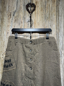 Preloved Studio 3 Polywool Tweed Drop Crotch Trouser