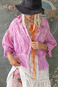 Magnolia Pearl Purple Boba Ramie Daisie Blouse 1567