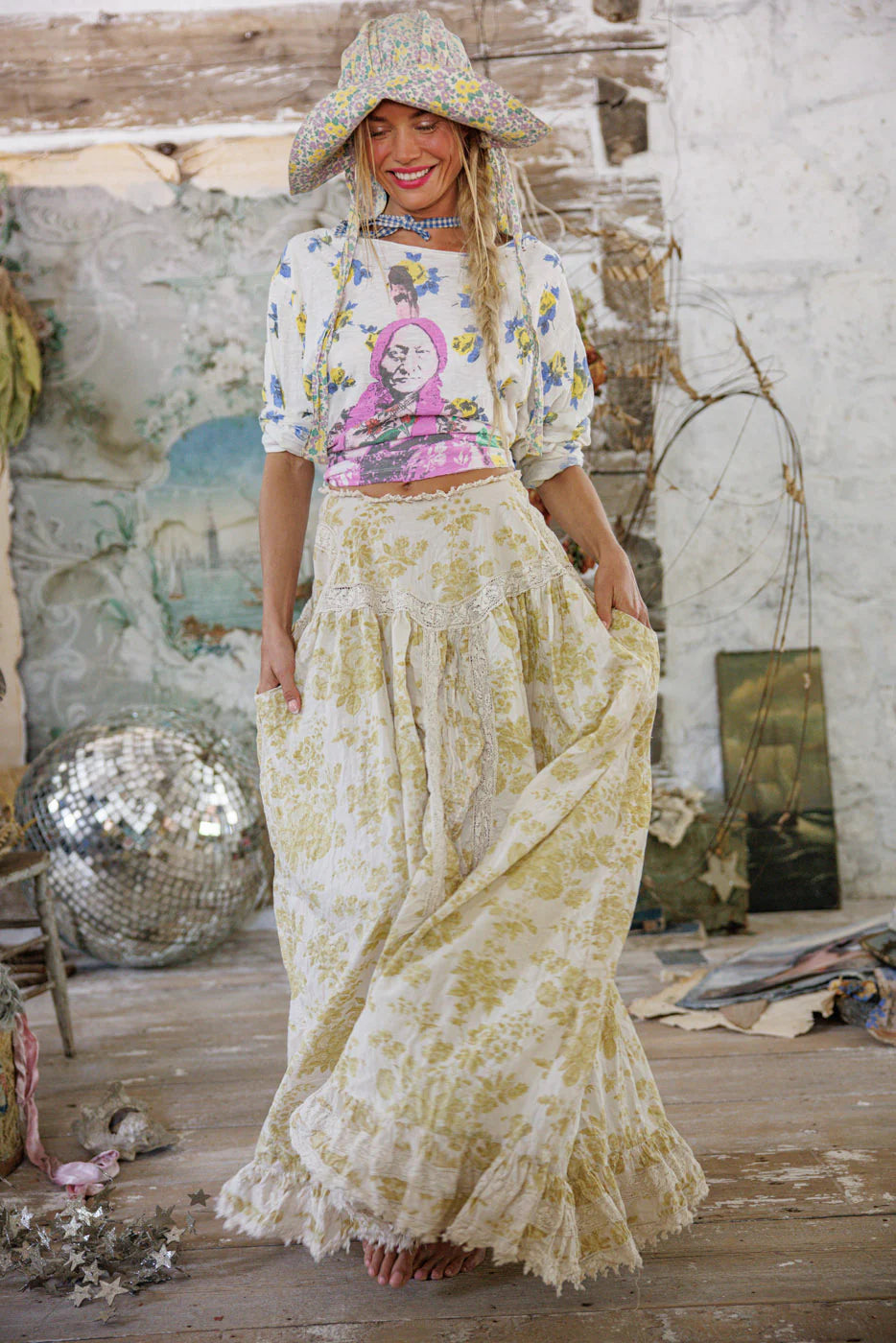 Magnolia Pearl Heart Of Yellow Roses Viggo Tee 2551