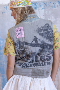 Magnolia Pearl Washed Indigo Surf Fest Vest 069
