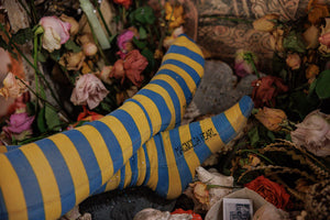 Magnolia Pearl Stripe OTK Socks 194