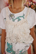Magnolia Pearl Olive Eyelet Ruffle Cami 402