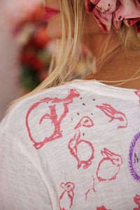 Magnolia Pearl Ducks Love Strawberries Tee 2756