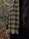 Oats & Rice Distressed Gingham Cashmere Scarf OR23-SO4Y