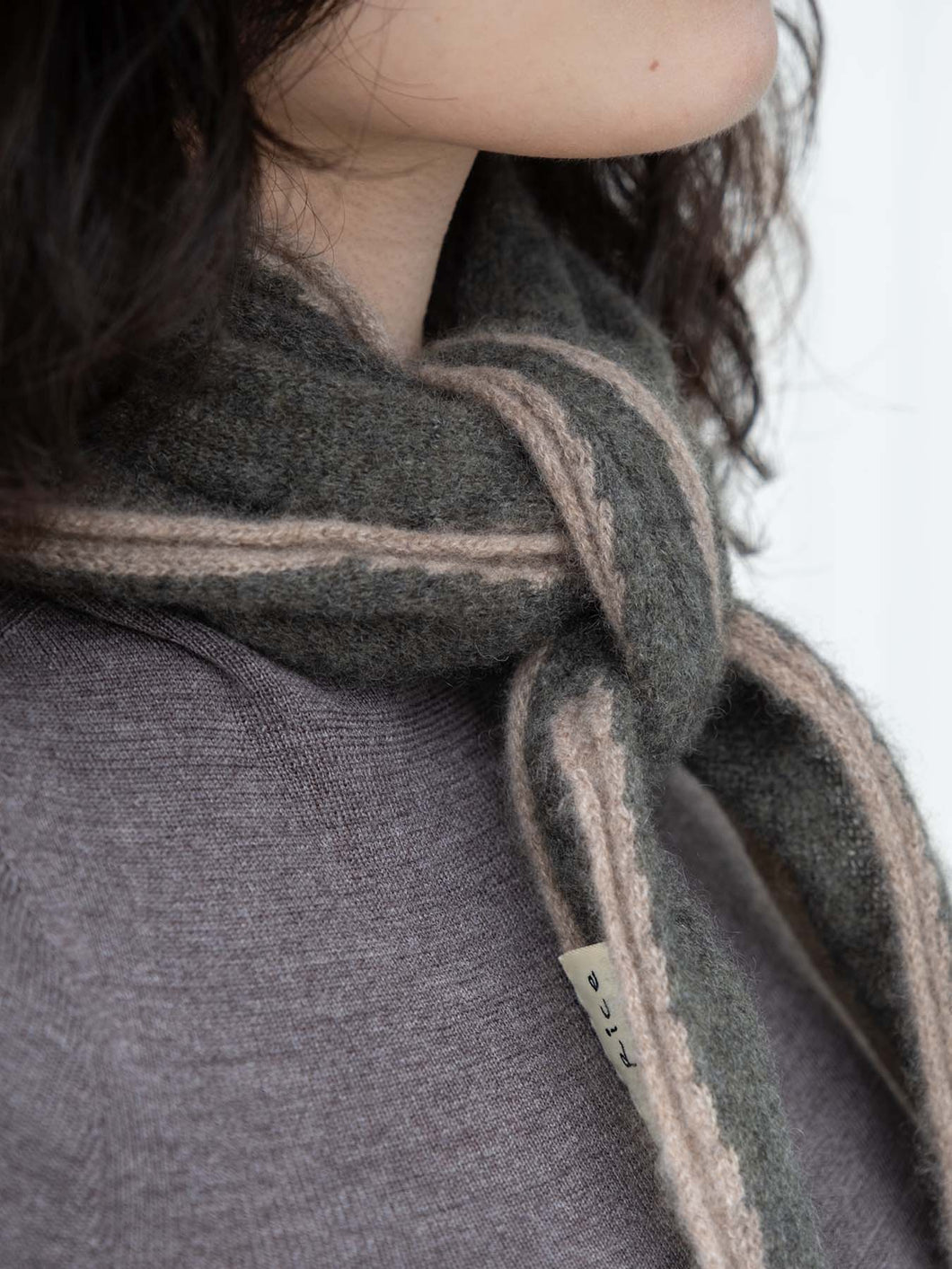 Oats & Rice Austen Forest Green Cashmere Scarf OR25-NS02