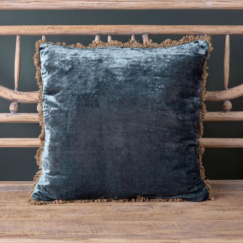 Midnight Blue Velvet Cushion