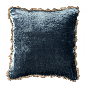 Midnight Blue Velvet Cushion