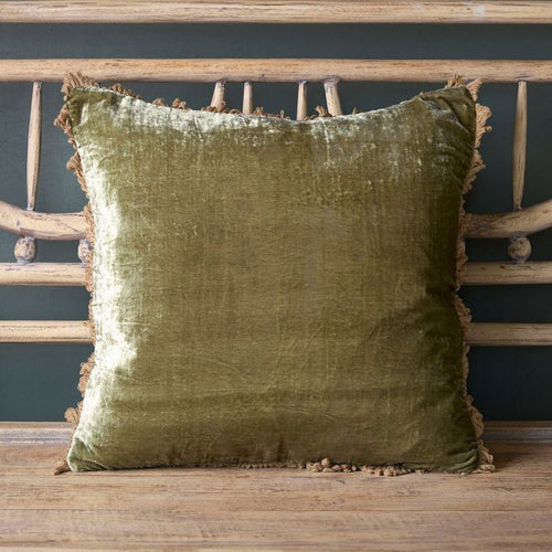 Moss Velvet Cushion