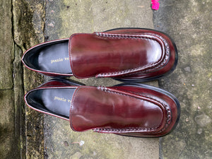 Poesie Veneziane Oxblood Leather Loafers