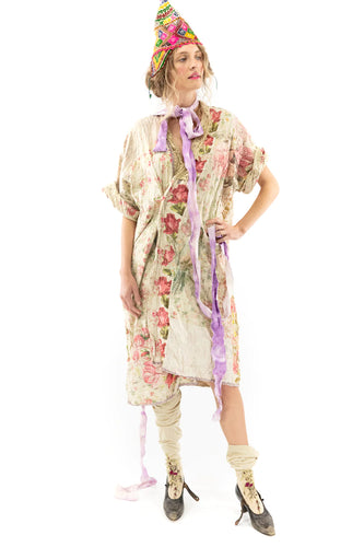 Magnolia Pearl Preloved Wonderland Floral Patchwork Vijji Kimono 687