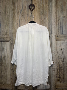 Preloved Toast White Linen Shirt