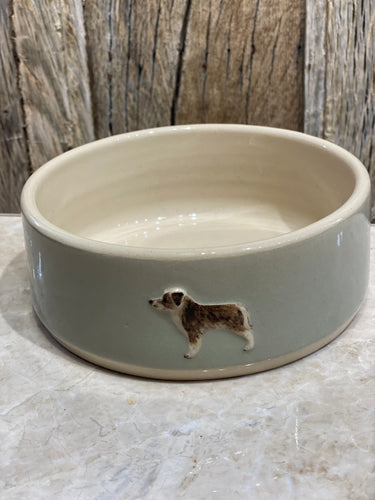 Hogben Pottery Dog Bowl - Sheepdog