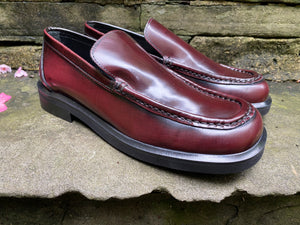 Poesie Veneziane Oxblood Leather Loafers