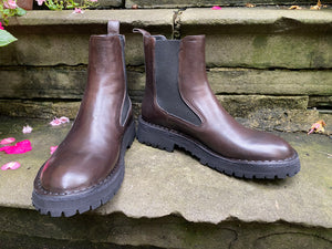 Poesie Veneziane Brown Leather Chelsea Boot