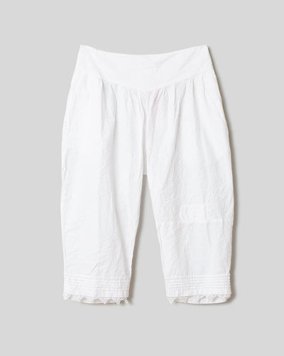 Ewa i Walla White Cotton Asta Trousers 11387 SS23