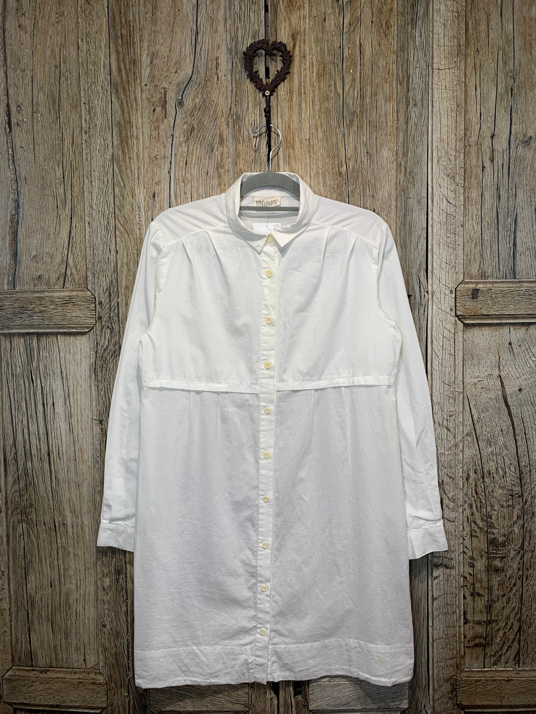 Preloved Toast White Cotton Shirt
