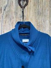 Preloved Lurdes Bergada Teal/Turquoise Fine Knit Cardigan