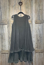 Preloved Bittie Kai Rand Olive Fine Pleated Sleeveless Dress