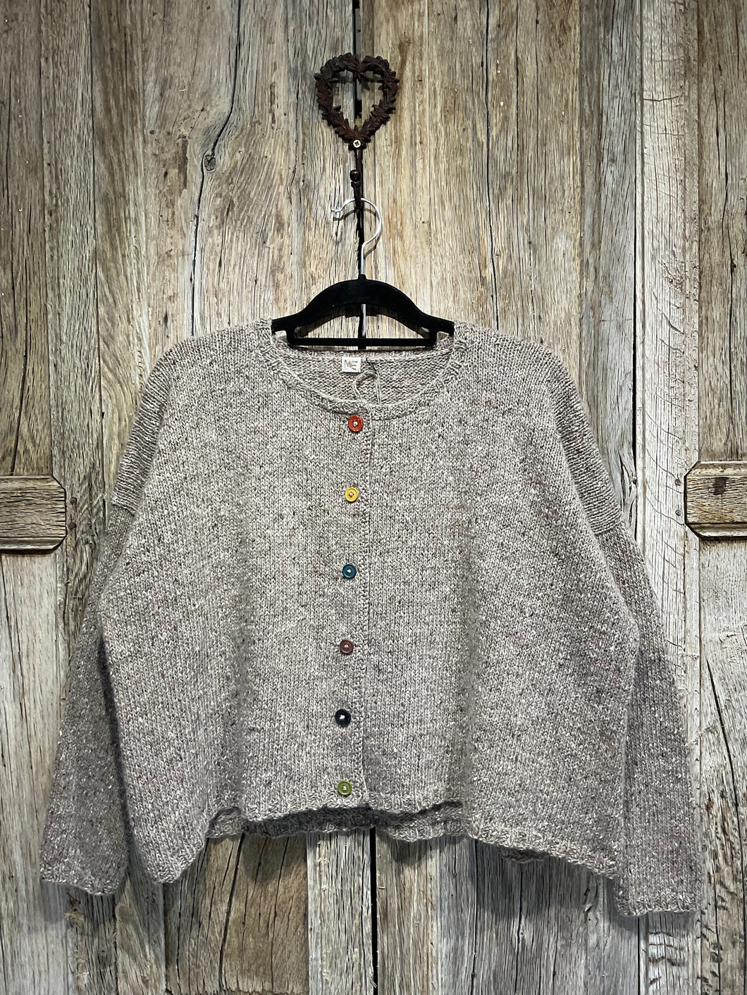 Handknits by ME Oak Slouchy Wool and Mohair Cardigan